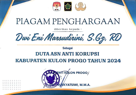 PIAGAM PENGHARGAAN DUTA ASN ANTI KORUPSI